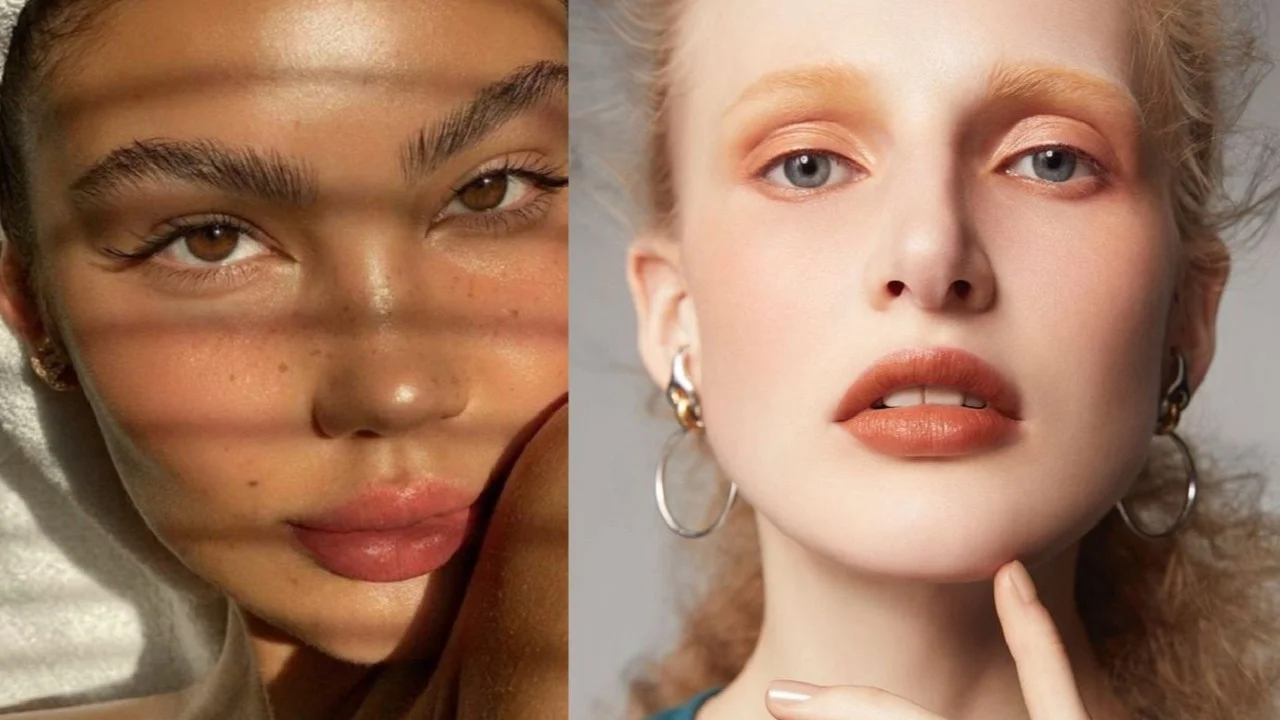 Microblanding y cejas decoloradas
