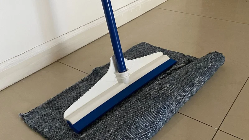 limpiador de piso, mopa, haragán, secador