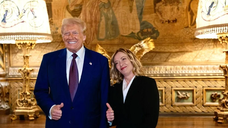 Donald trump, Georgia Meloni 