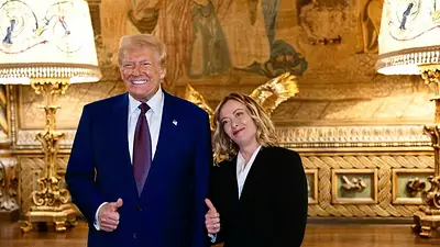 Donald trump, Georgia Meloni Donald trump, Georgia Meloni