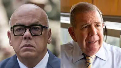 Jorge Rodríguez Gómez y Edmundo González Urrutía Jorge Rodríguez Gómez y Edmundo González Urrutía