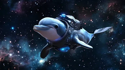 Delfín en la galaxia. Delfín en la galaxia.