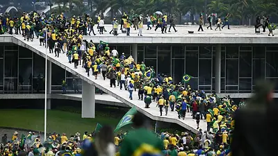 Invasión del Congreso en Brasilia, en 2023. Invasión del Congreso en Brasilia, en 2023.