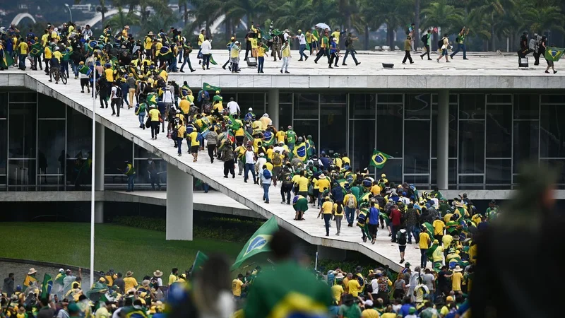 Invasión del Congreso en Brasilia, en 2023. 