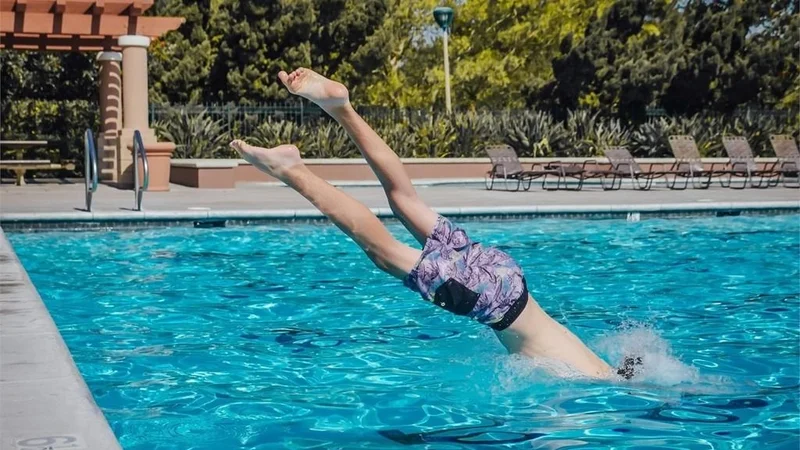 pileta, agua, verano, salto, 