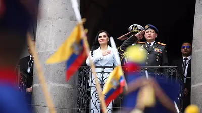 La vice suspendida de Ecuador, Verónica Abad, denunció que Noboa hará un "golpe de Estado" La vice suspendida de Ecuador, Verónica Abad, denunció que Noboa hará un "golpe de Estado"