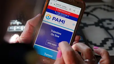 Sitio web de PAMI. Sitio web de PAMI.