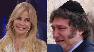 Graciela Alfano. Javier Milei. Graciela Alfano. Javier Milei.