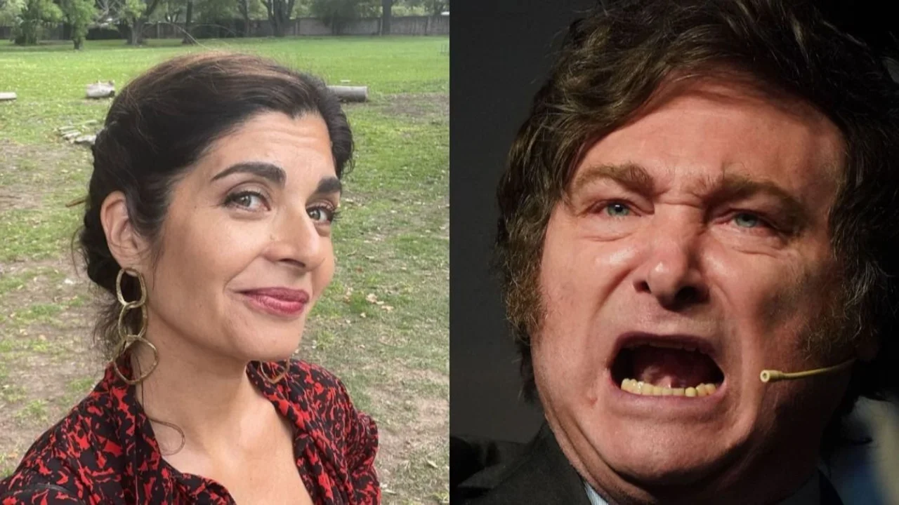 Soledad Villamil. Javier Milei.