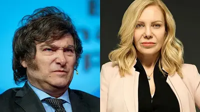 Javier Milei. Cecilia Roth Javier Milei. Cecilia Roth