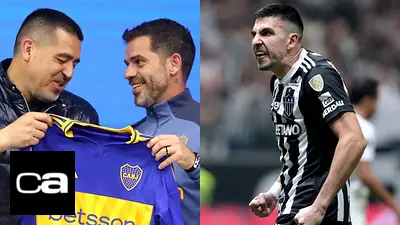 Juan Román Riquelme Fernando Gago Rodrigo Battaglia Juan Román Riquelme Fernando Gago Rodrigo Battaglia