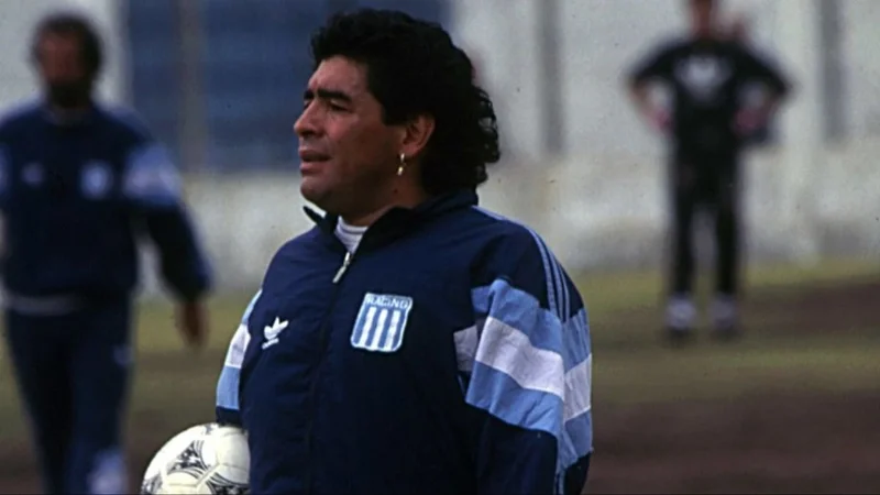Diego Maradona en Racing.