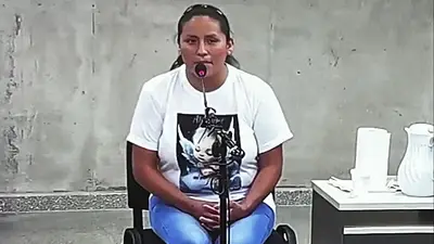 Yoselín Rojas, la madre de Angeline, una de las bebés asesinadas en el Hospital Neonatal de Córdoba. Yoselín Rojas, la madre de Angeline, una de las bebés asesinadas en el Hospital Neonatal de Córdoba.