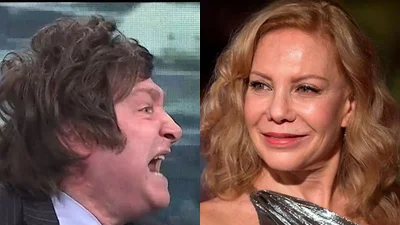 Javier Milei. Cecilia Roth. Javier Milei. Cecilia Roth.