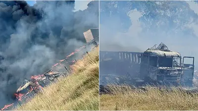 Triple choque en el límite entre Santa Fe y Córdoba: un muerto y dos heridos graves tras colisión de camiones Triple choque en el límite entre Santa Fe y Córdoba: un muerto y dos heridos graves tras colisión de camiones