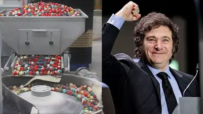 Fábrica de caramelos y Javier Milei Fábrica de caramelos y Javier Milei