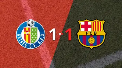 Getafe no pudo en casa ante Barcelona y empataron 1-1 Getafe no pudo en casa ante Barcelona y empataron 1-1