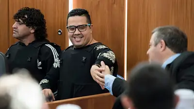 El líder de la banda de "Los Monos", Ariel Máximo "Guille" Cantero. El líder de la banda de "Los Monos", Ariel Máximo "Guille" Cantero.