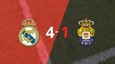 Real Madrid volteó el marcador y goleó 4-1 a UD Las Palmas
