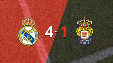 Real Madrid volteó el marcador y goleó 4-1 a UD Las Palmas