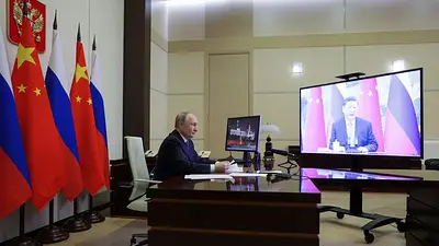 Putin promete seguir estrechando lazos con Xi horas después de la investidura de Trump Putin promete seguir estrechando lazos con Xi horas después de la investidura de Trump