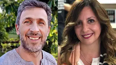 Lucas Vogel y Karina Sarro. Lucas Vogel y Karina Sarro.
