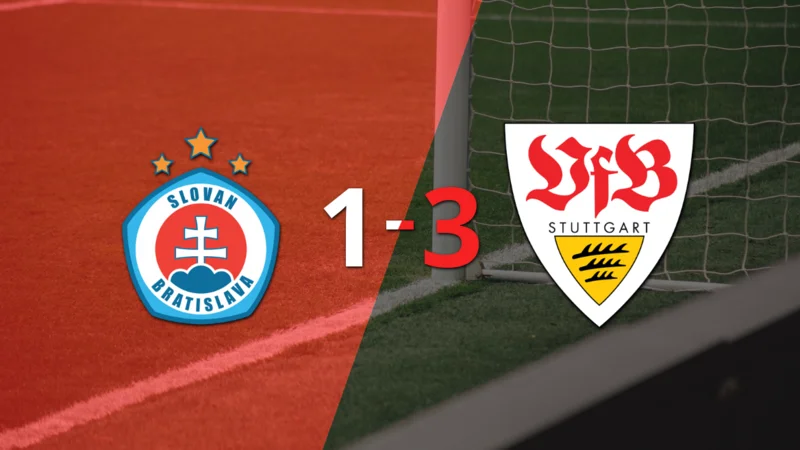 Stuttgart gana 3-1 a Slovan Bratislava con doblete de Jamie Leweling