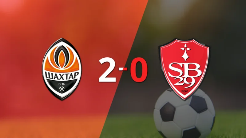Shakhtar Donetsk dominó a Stade Brestois con un 2-0 en un partido electrizante
