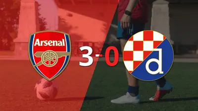 Arsenal golea 3-0 a Dinamo Zagreb Arsenal golea 3-0 a Dinamo Zagreb