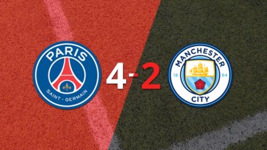 PSG se impone con autoridad a Manchester City por 4-2