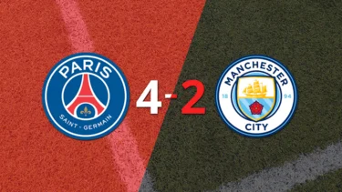 PSG se impone con autoridad a Manchester City por 4-2