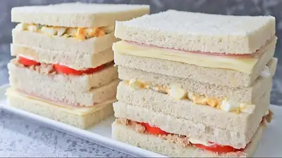 Sándwiches de miga. Sándwiches de miga.