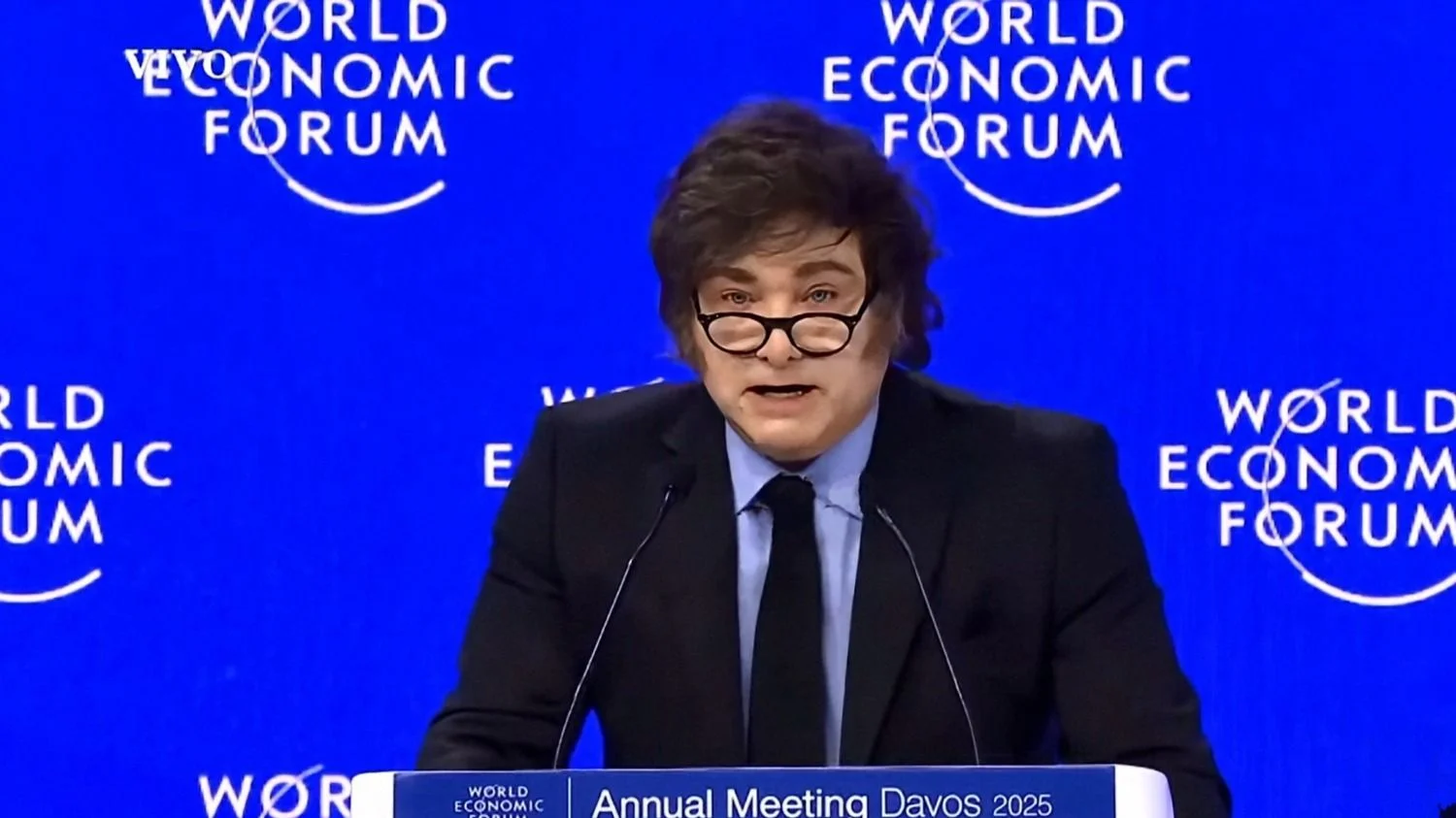 milei en el foro de davos