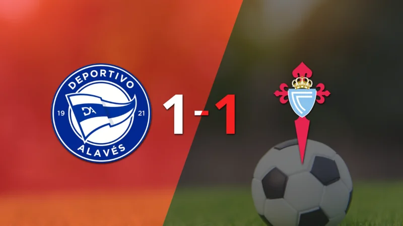 Alavés resolvió su juego de la fecha 21 con un empate 1-1 frente a Celta
