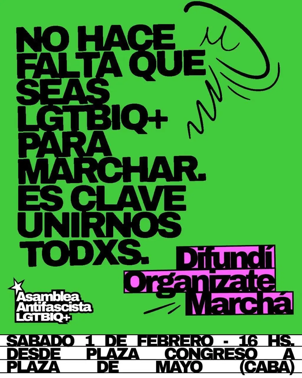 Una de las convocatorias en CABA.