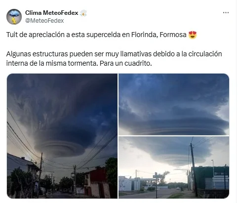 nubes, supercelda, clorinda, tormenta, nube, ovni, formosa
