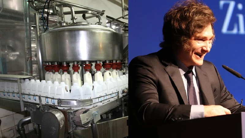 Fábrica de leche Javier Milei