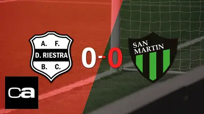 Dep. Riestra no pudo con San Martín (SJ) y empataron sin goles Dep. Riestra no pudo con San Martín (SJ) y empataron sin goles
