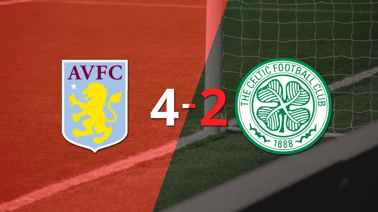 Morgan Rogers anota hat-trick en el triunfo de 4-2 de Aston Villa ante Celtic