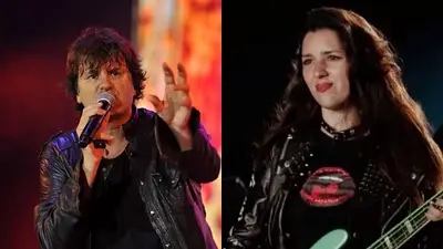 Ciro Martínez y Luli Bass en Los Piojos Ciro Martínez y Luli Bass en Los Piojos