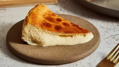 Tarta de queso española. Tarta de queso española.