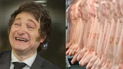 Javier Milei y Frigorífico Javier Milei y Frigorífico