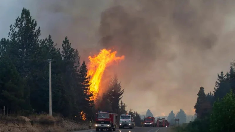 Detuvieron a un hombre por los incendios forestales de El Bolsón: el fuego ya arrasó con más de 2800 hectáreas