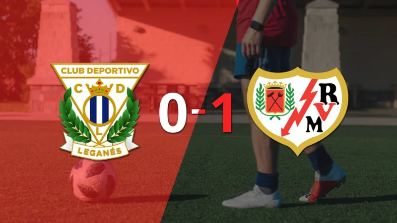 A Rayo Vallecano no le sobró nada, pero venció a Leganés por 1 a 0
