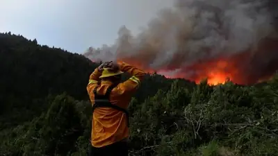 Se desató otro incendio en Bariloche, avanzó sobre zonas pobladas y temen por el alto riesgo de "nuevos focos" Se desató otro incendio en Bariloche, avanzó sobre zonas pobladas y temen por el alto riesgo de "nuevos focos"