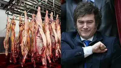 Frigorífico y Javier Milei Frigorífico y Javier Milei