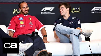 Lewis Hamilton y Franco Colapinto Lewis Hamilton y Franco Colapinto