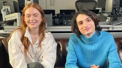 Sadie Sink y Finn Wolfhard. Sadie Sink y Finn Wolfhard.