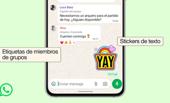 WhatsApp mejora los grupos con etiquetas y stickers | Whatsapp