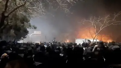 En medio de las protestas, Irán promete una represalia si Estados Unidos ataca En medio de las protestas, Irán promete una represalia si Estados Unidos ataca